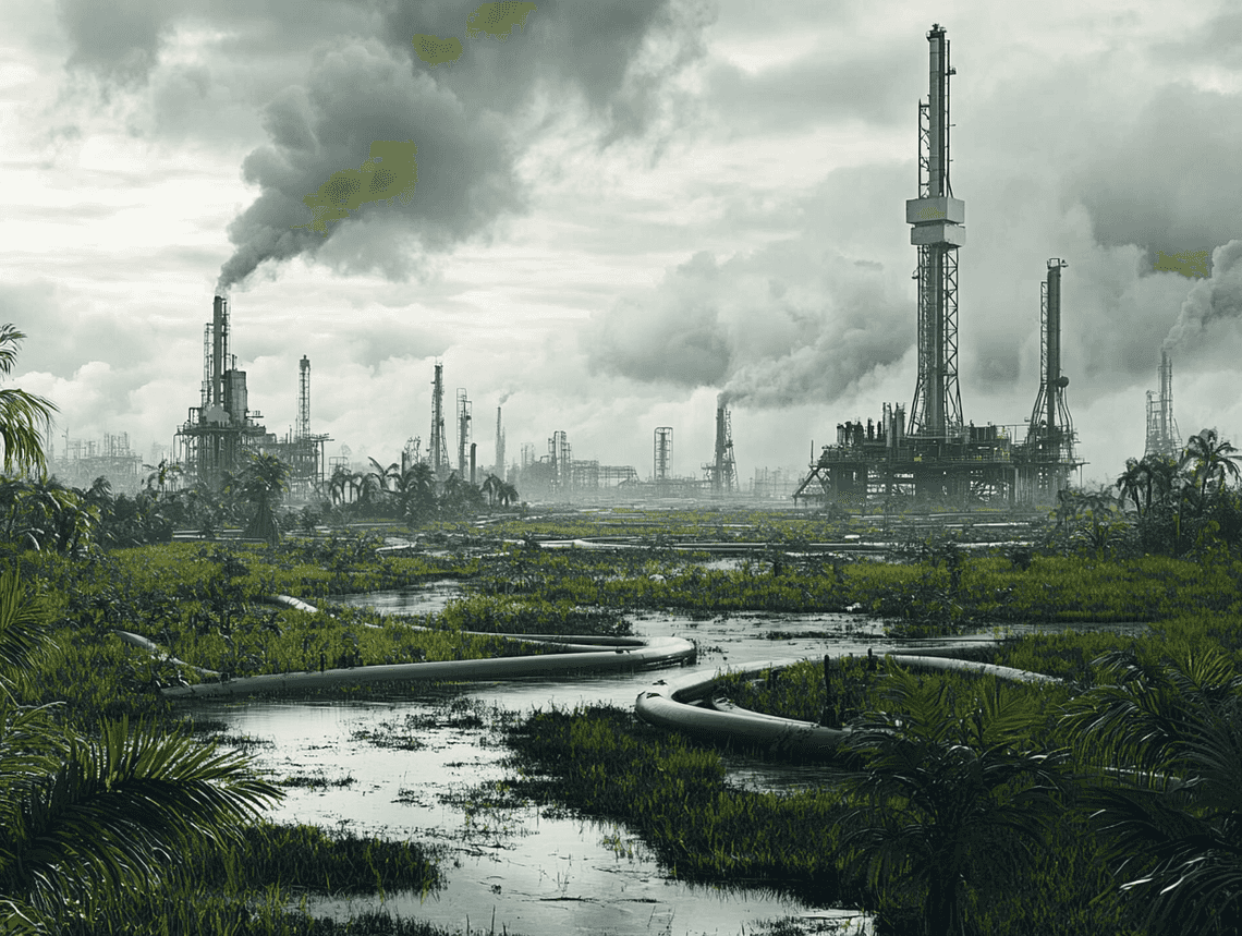 Oil infrastructure in the Niger Delta region