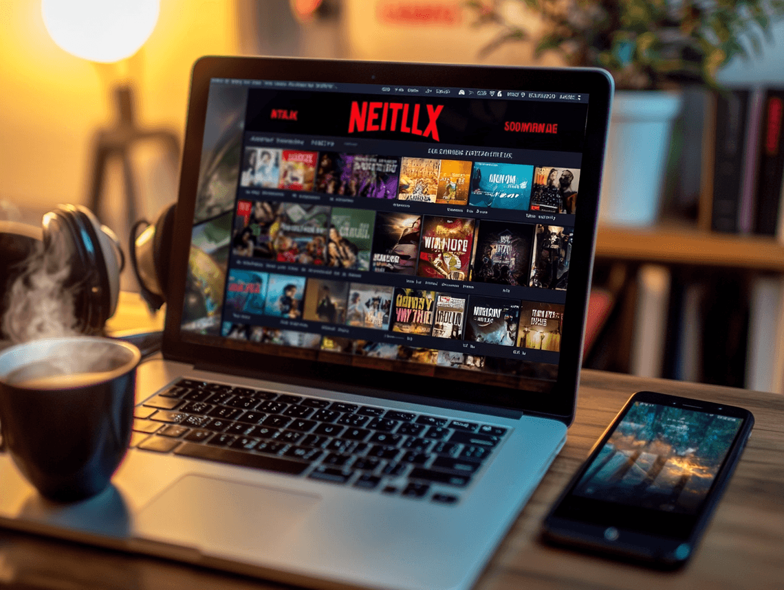 Netflix promotional banner showcasing discounted subscription rates