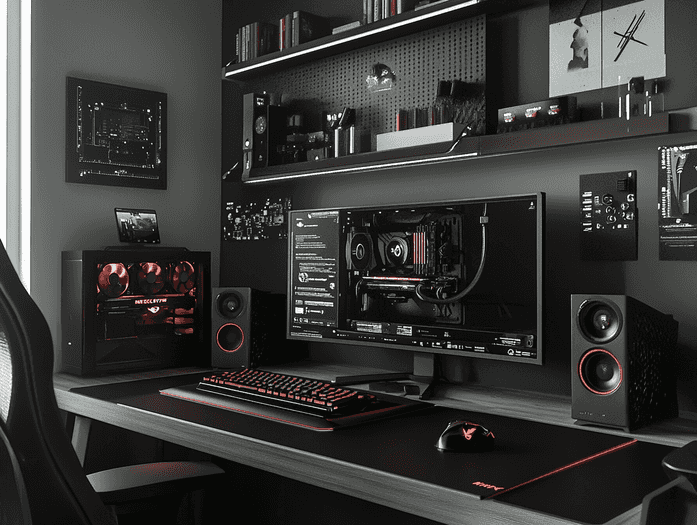 RTX 5090 graphics card on display at CES 2025