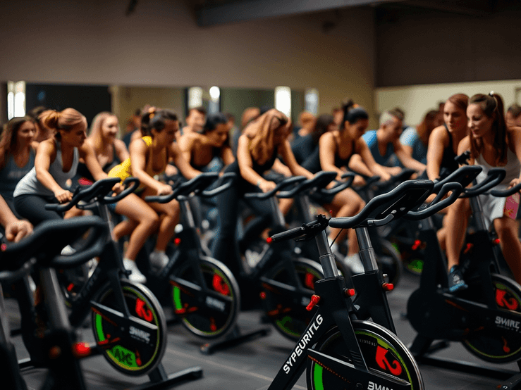 A person tracking their workout on a fitness app