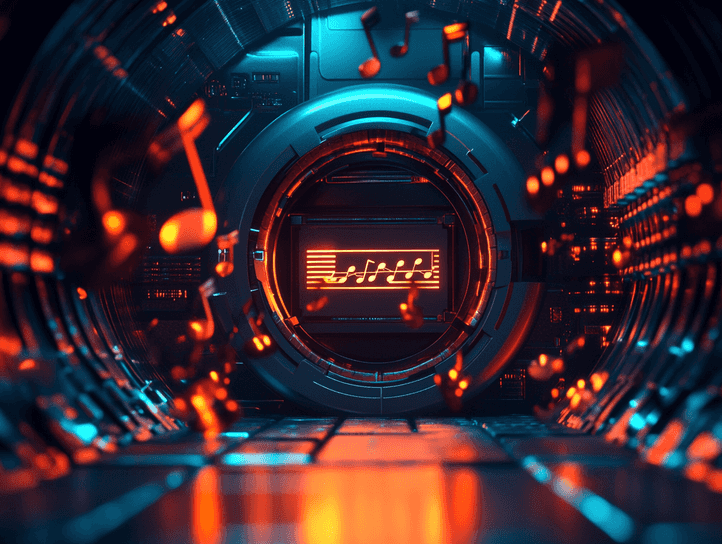 A courtroom scene with a judge and defendant