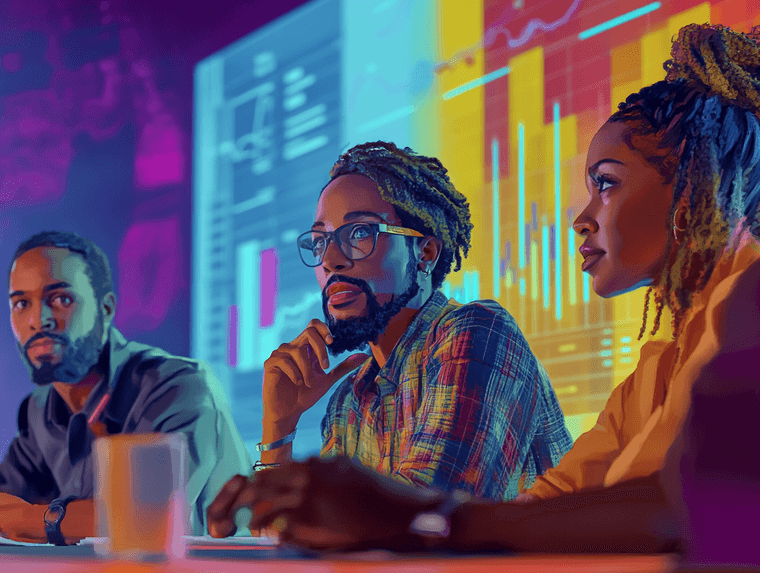 A family receiving aid from a charity
