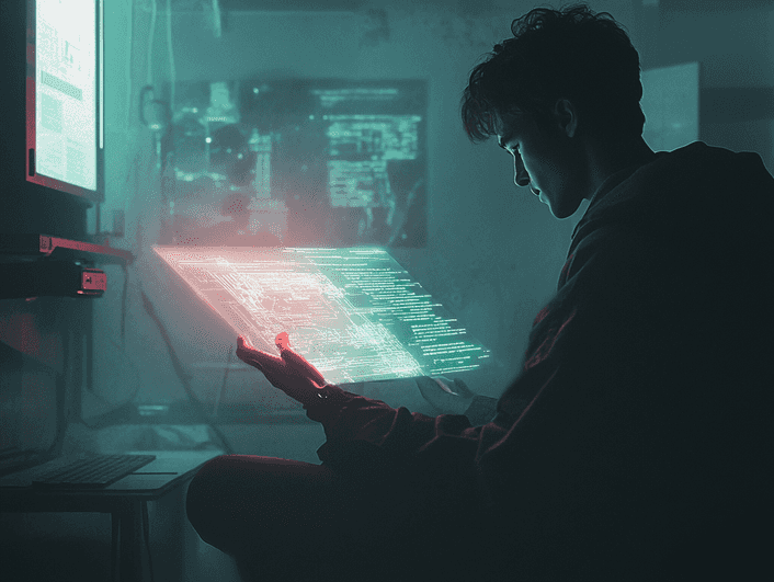 A doctor reviewing AI-generated health data on a tablet