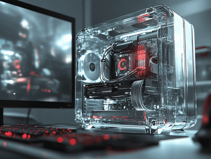 A high-performance gaming PC setup featuring cutting-edge hardware