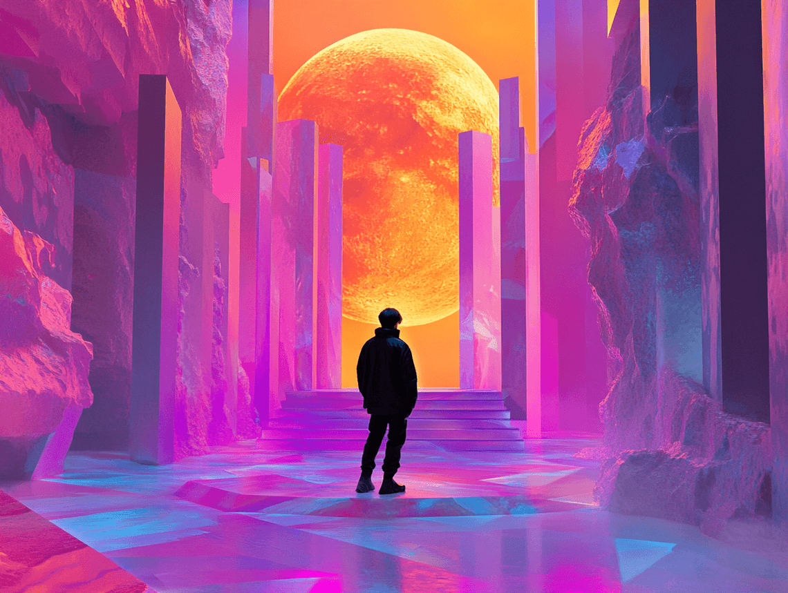 A photorealistic image of a recording studio with Jimin working on his album, surrounded by high-tech equipment