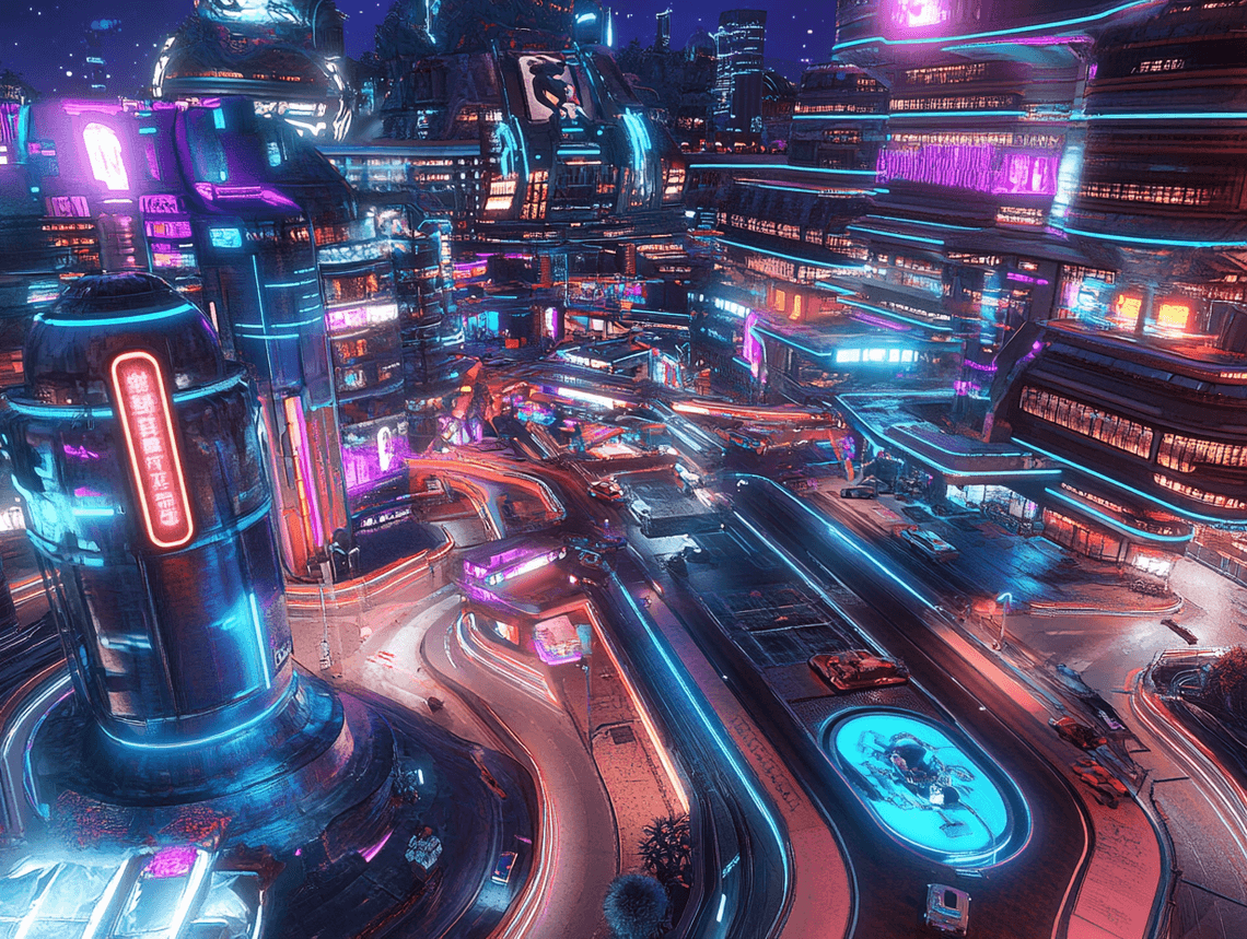 An elegant awards ceremony stage with golden accents and dramatic lighting