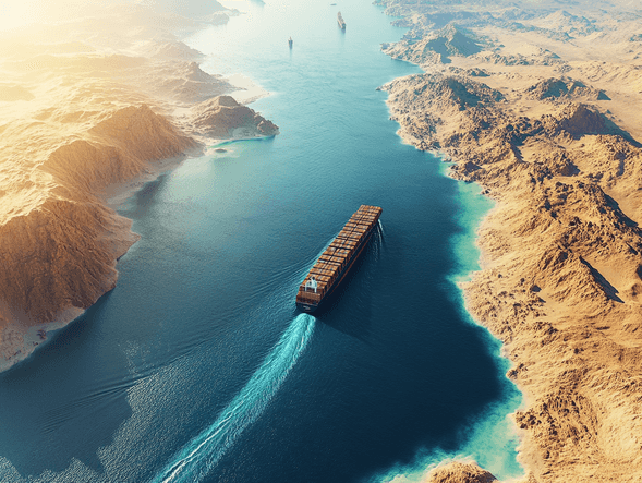 A US Navy warship patrolling the Red Sea