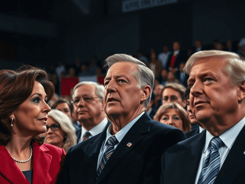 A visually striking image representing Canadian politics