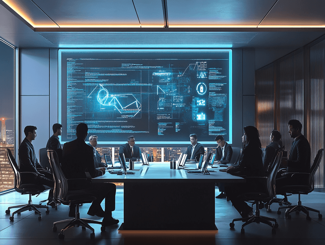 A visualization of a supply chain network with highlighted vulnerabilities