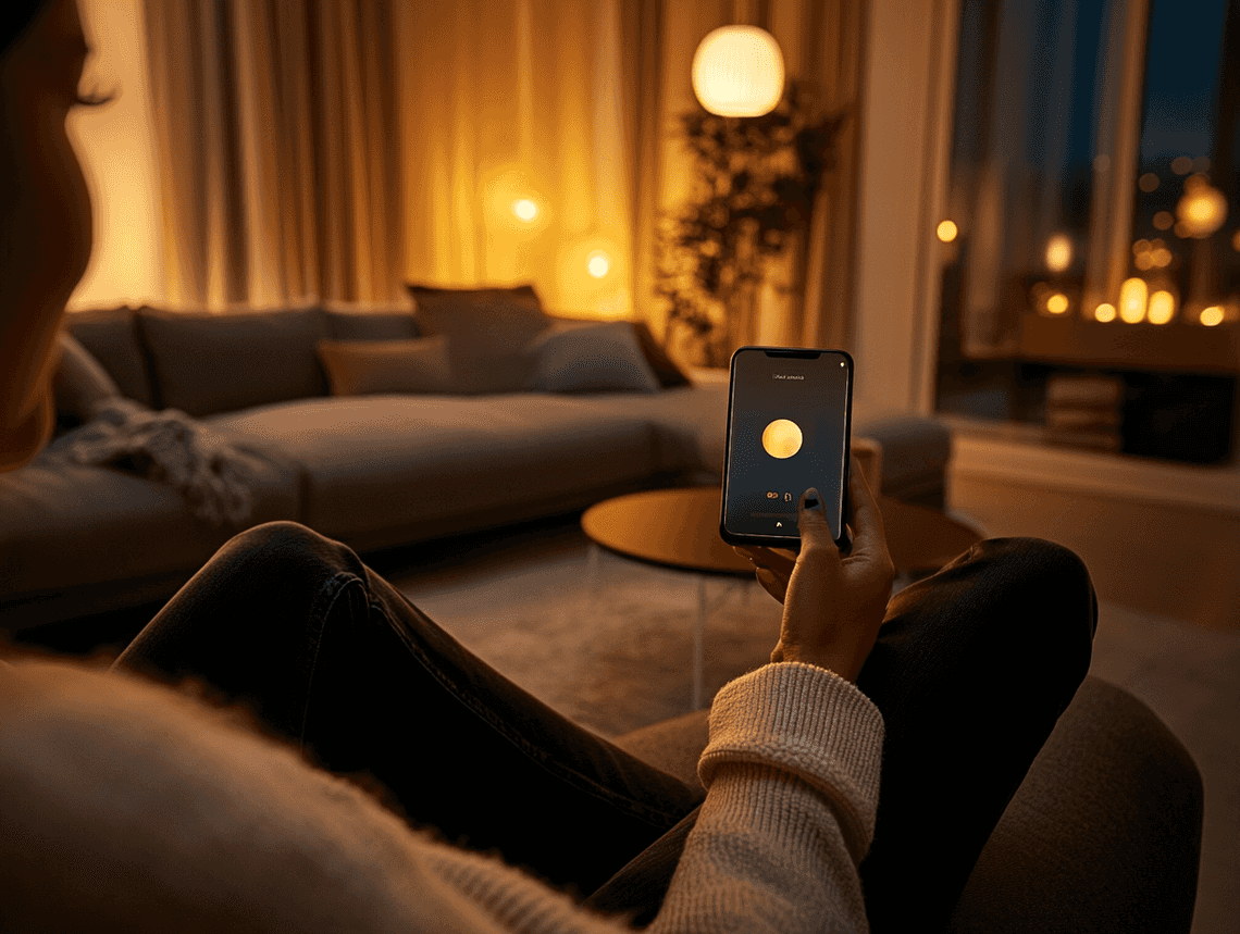 A futuristic AI interface with a human-like voice assistant