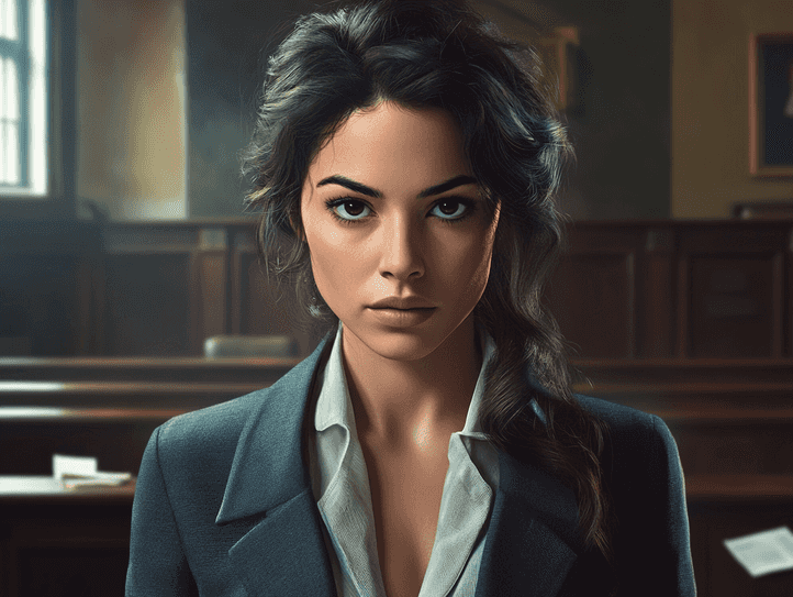 Ava Vitali looking intense in a dramatic scene from Days of Our Lives