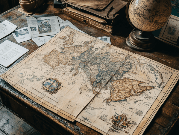 A map showing Italy and Iran, symbolizing their geographical and political connections.