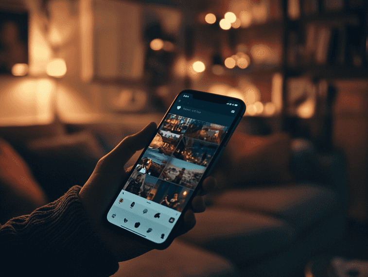 A surreal AI-generated influencer posing for a photo
