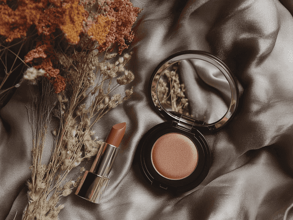 Close-up of lips wearing the Teddy shade, showcasing its rich, warm brown tone with a matte finish