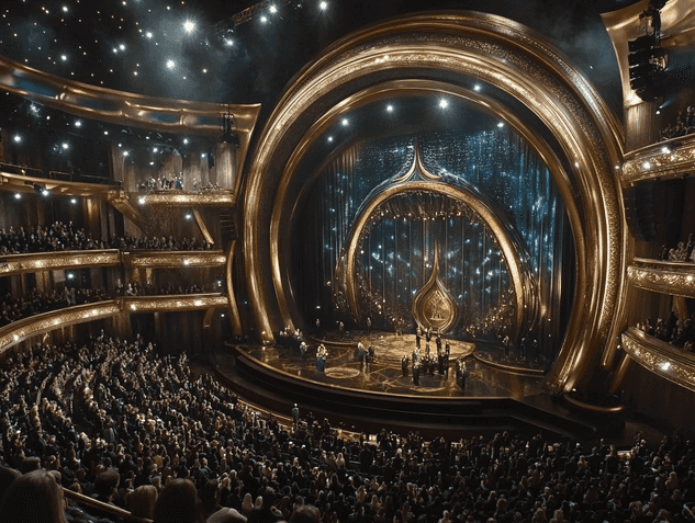 A group of diverse Hollywood professionals discussing industry reforms