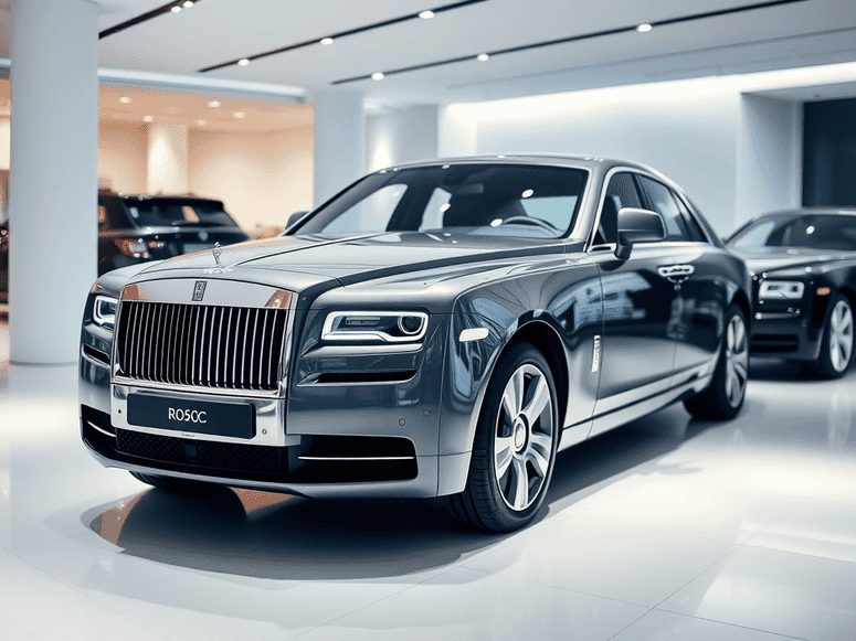 A futuristic Rolls-Royce model showcasing innovative design