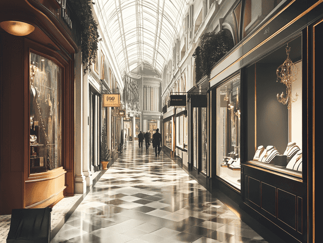 Thumbnail image of Burlington Arcade, showcasing its timeless elegance and luxurious atmosphere