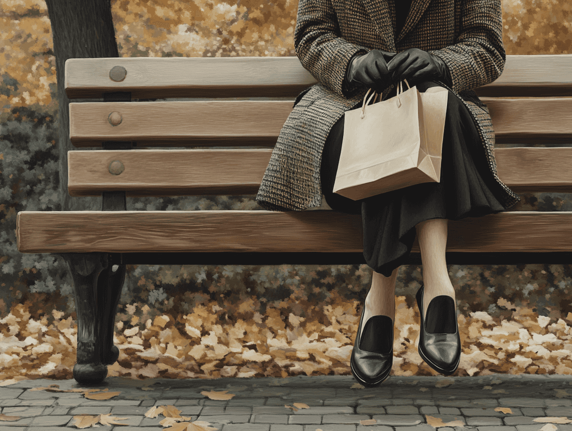 A flat lay of glove flats in various colors and materials on a neutral background