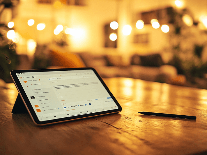 A professional workspace with Adobe Acrobat open on a desktop, highlighting its advanced editing tools