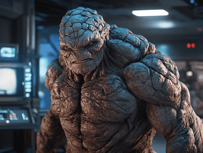 A futuristic cityscape with superheroes flying above, symbolizing hope and innovation