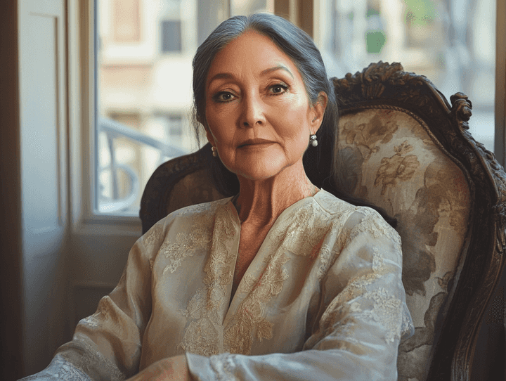 A young Olivia Hussey on the set of Romeo and Juliet