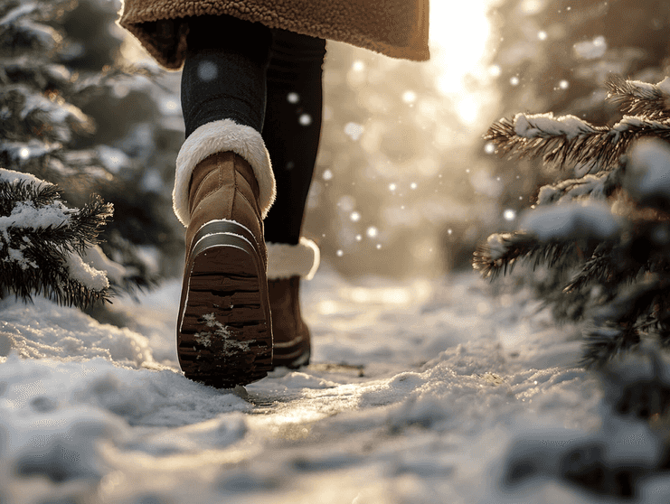 A collection of winter accessories including scarves, gloves, and hats