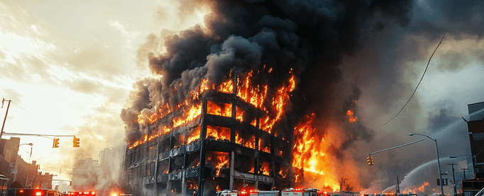 Massive Fire Engulfs South Korean Commercial Building Shocking Residents