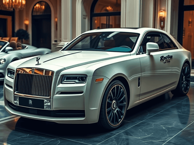 A stunning Rolls-Royce model showcasing bespoke features