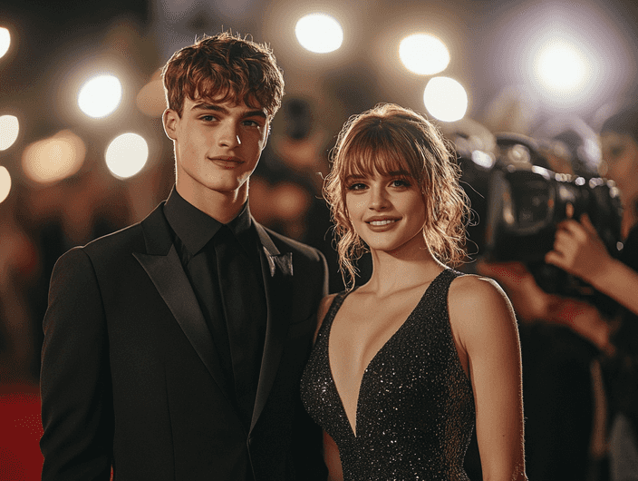 A glittering stage with SAG Awards trophies displayed elegantly