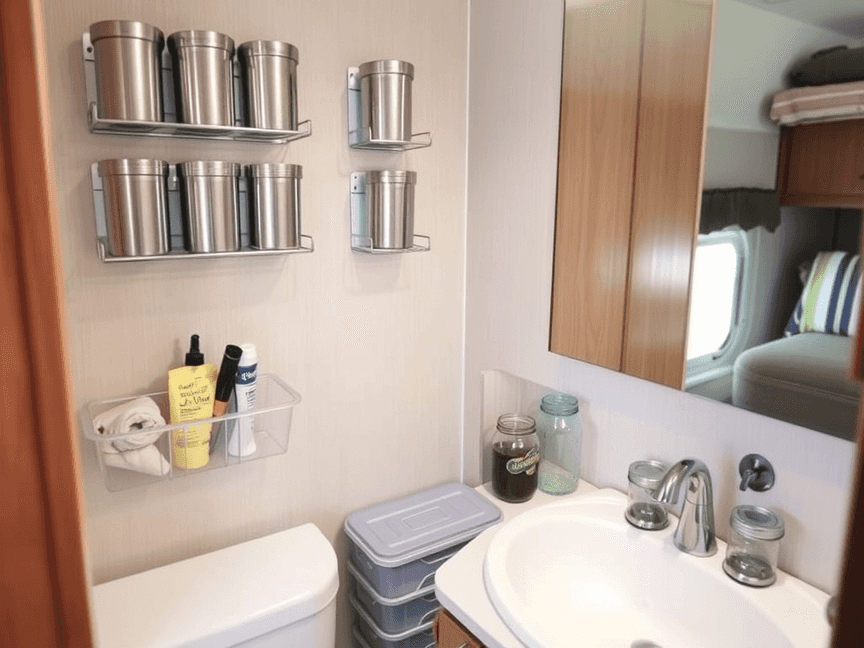 Multi-Functional Furniture in RV Bathroom