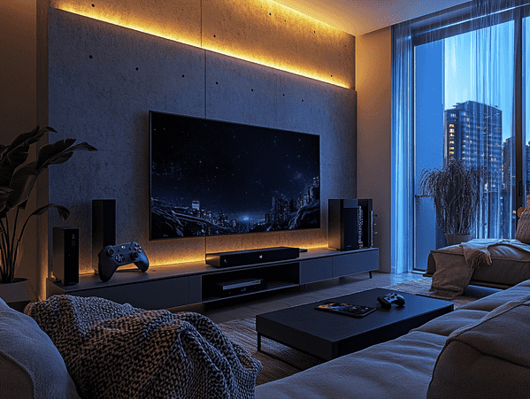 A sleek Kindle Scribe with a stylus resting on it, displayed on a wooden desk