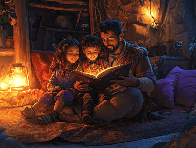 A child working on a printable activity book generated by AI