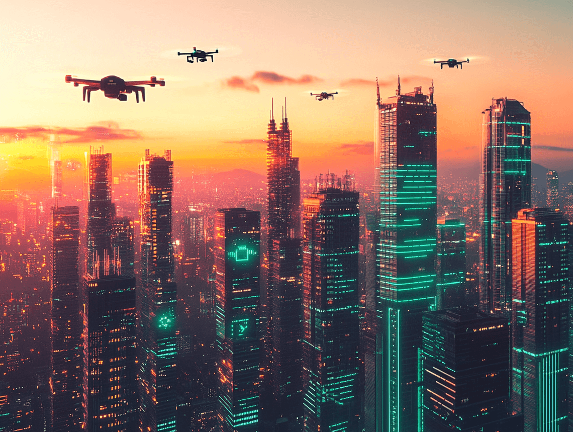 A futuristic cityscape symbolizing innovation and growth