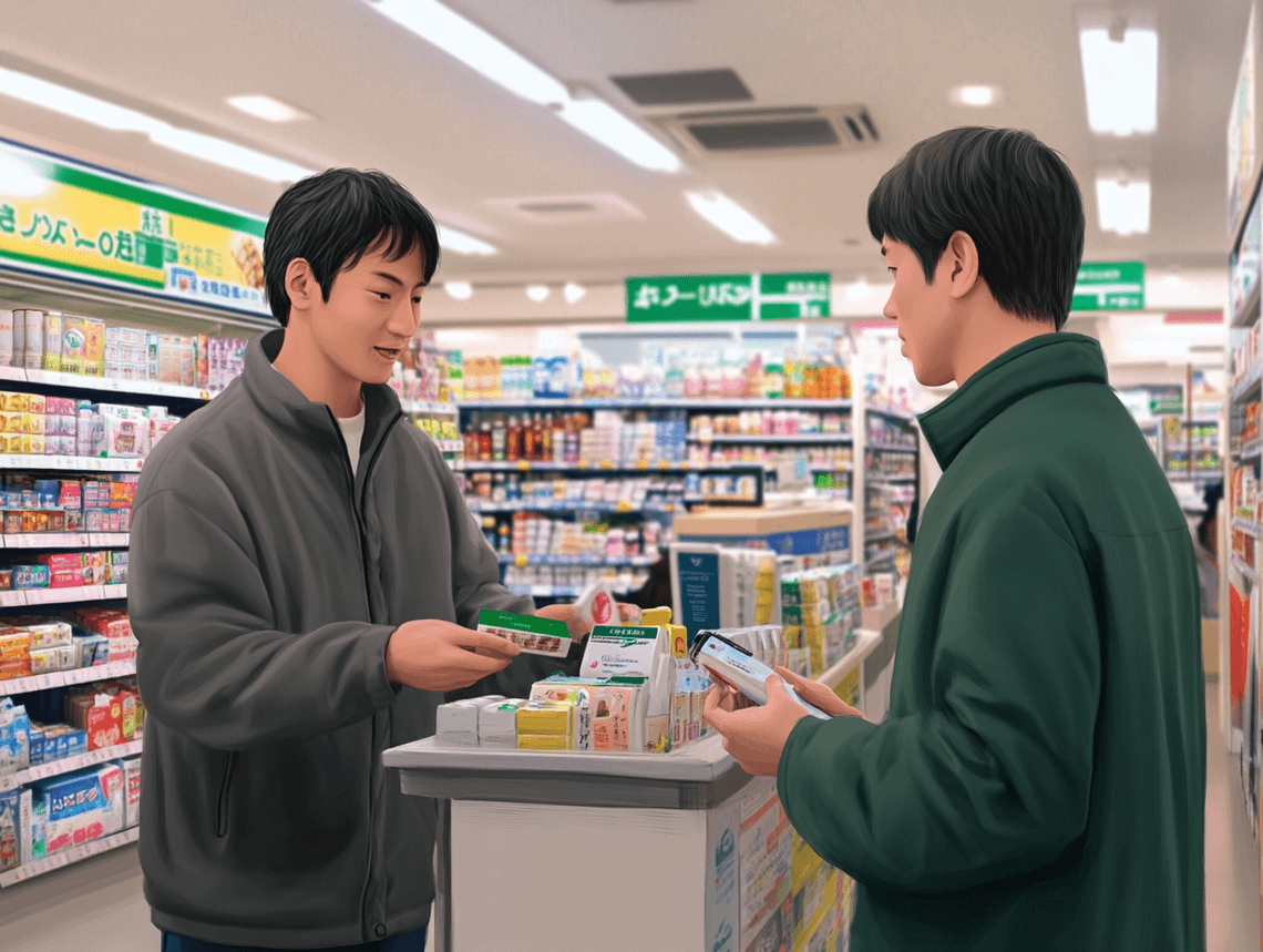 A futuristic control center where remote workers manage multiple convenience stores