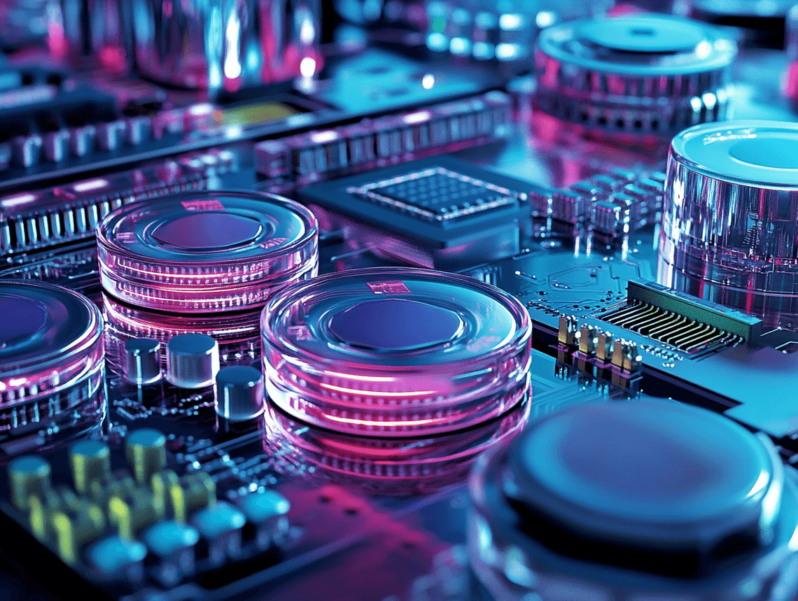 Visualization of futuristic cooling solutions integrated into DRAM modules