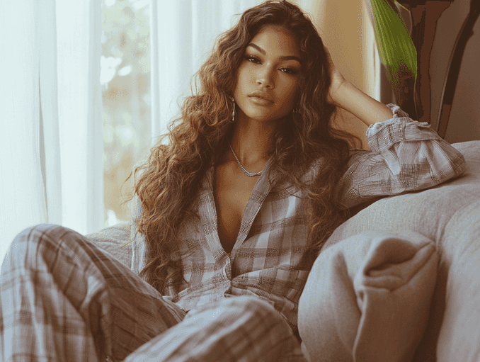 Zendaya rehearsing with her dance partner