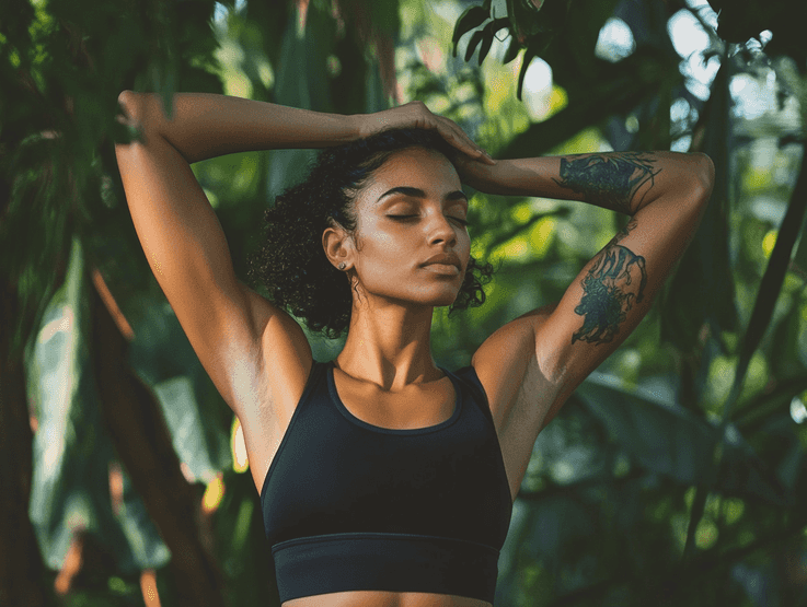 A person stretching before a workout, emphasizing the importance of preparation