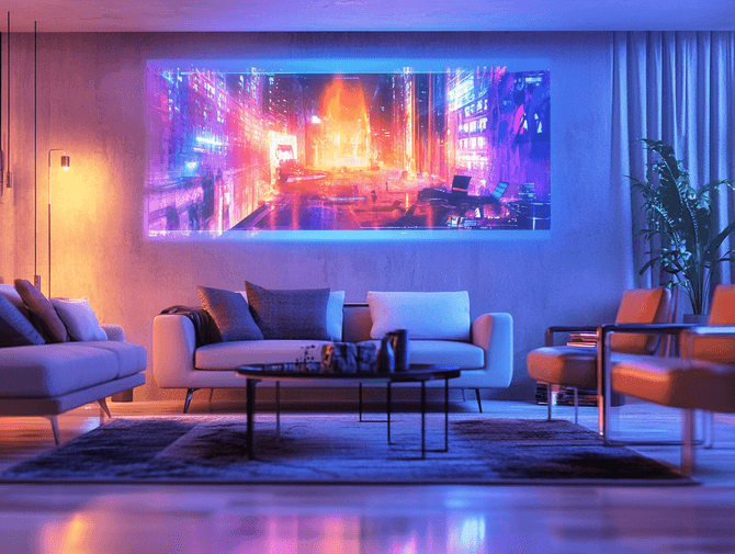 A humanoid robot interacting with people at CES 2025