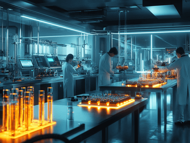 A sleek electric car charging at a modern station