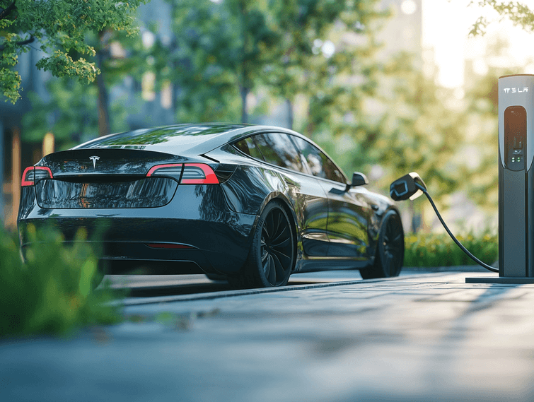 A futuristic electric vehicle battery concept with glowing components