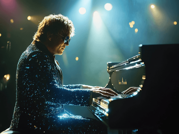 Chappell Roan performing live on stage, surrounded by an energetic crowd