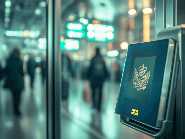 A family of tourists exploring a historic UK landmark