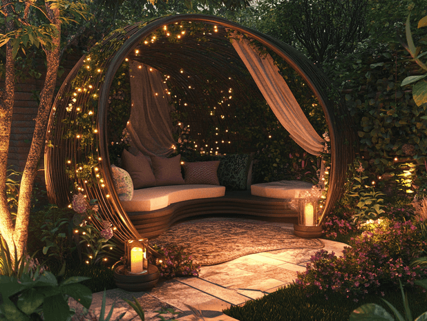 A serene view of a luxurious home interior