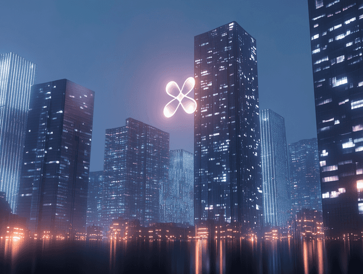 A futuristic digital coin representing cryptocurrency innovation