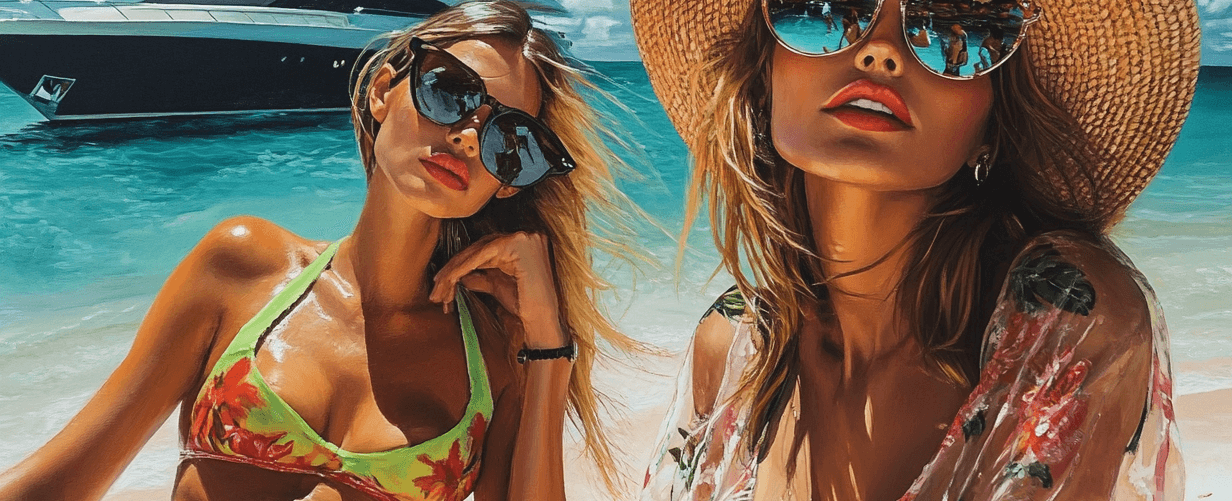 Stassie Karanikolaou and Justine Skye Turn Heads with Lavish St Barts Getaway