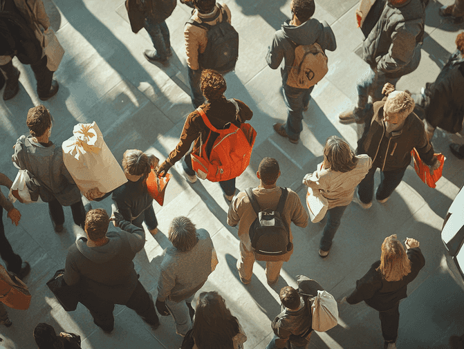 A global map highlighting areas impacted by the event