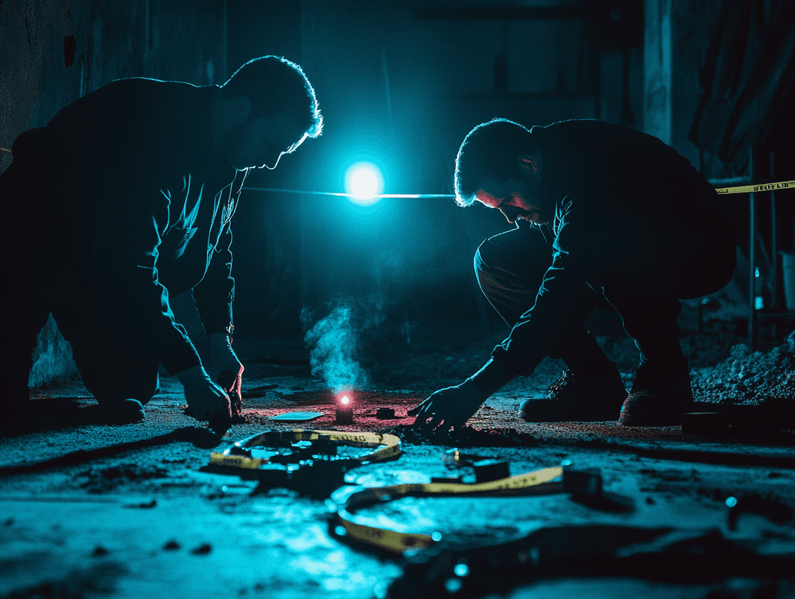 A close-up of a press conference with officials addressing a crowd.