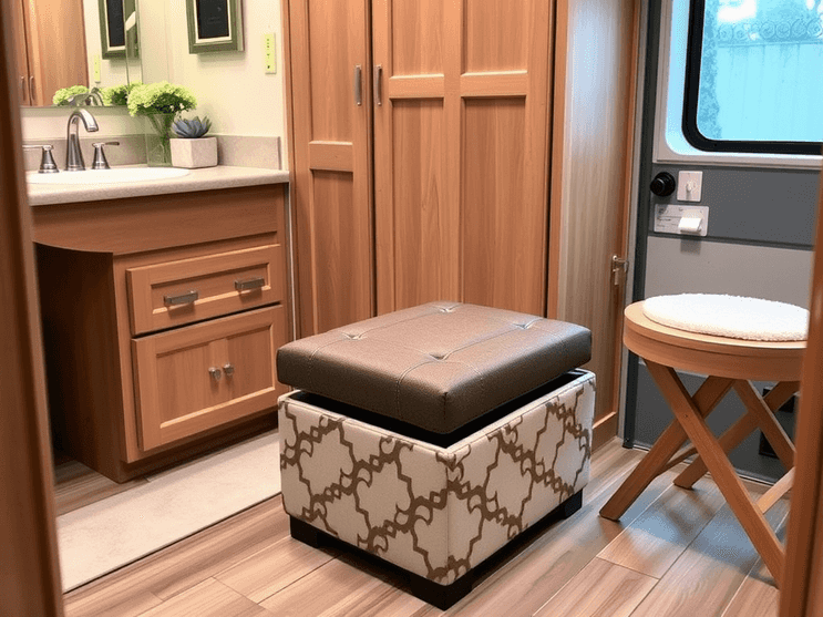 RV Bathroom Storage