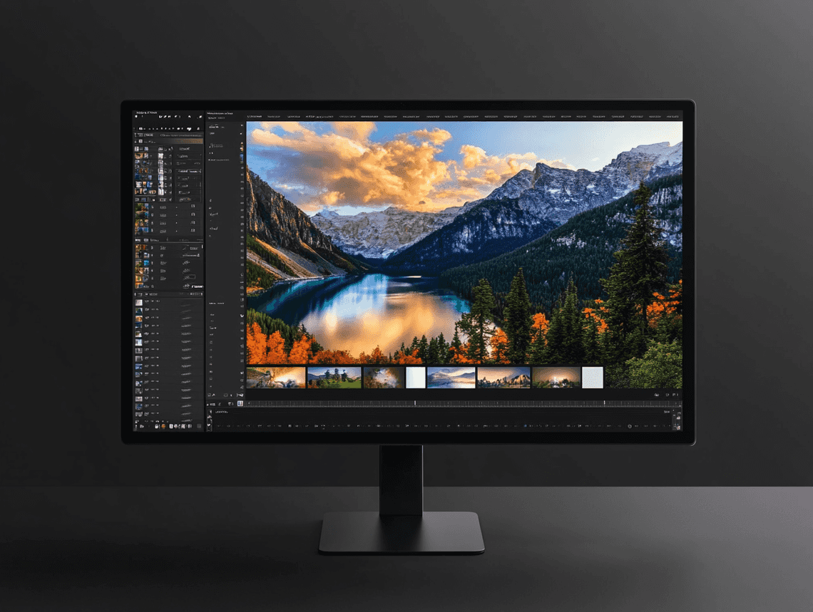 A sleek and modern image viewer interface on a computer screen