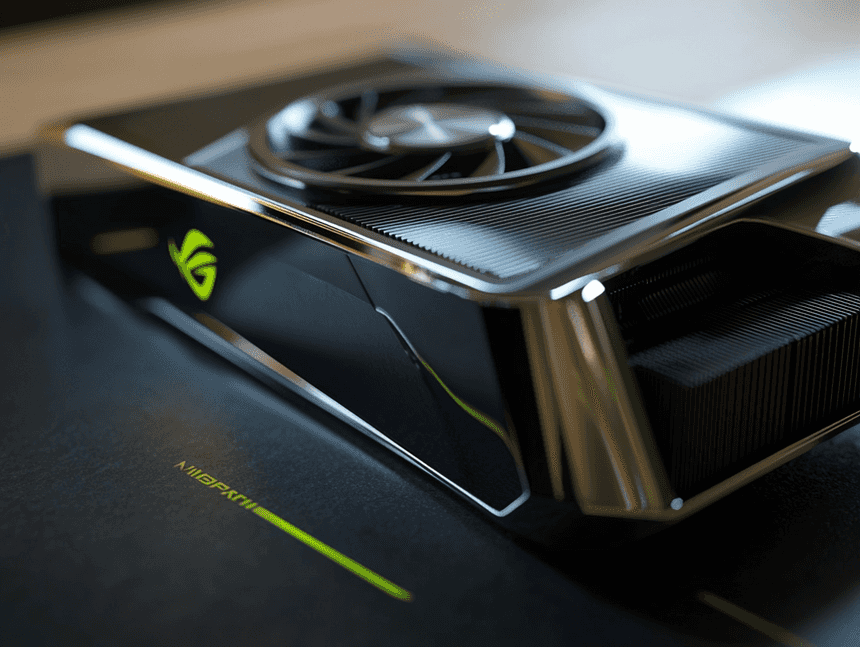 A close-up of a retro Nvidia GPU with vintage packaging